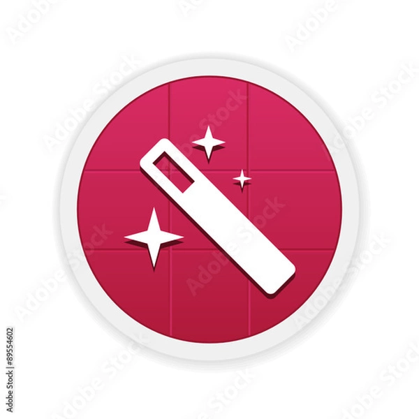 Fototapeta Circle  App Icon- Red