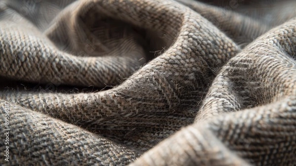 Fototapeta Icelandic lopi wool fabric, known for its warmth and durability.