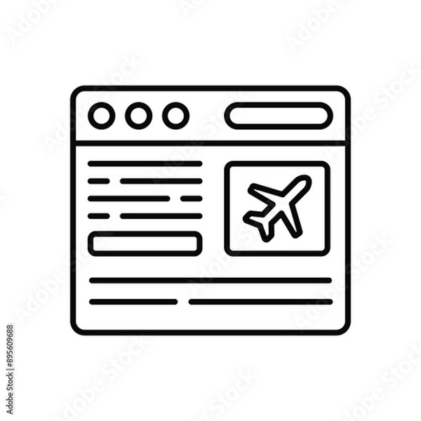 Fototapeta Website vector icon