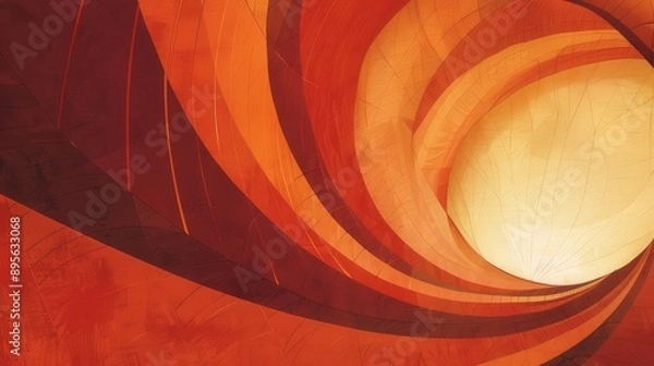 Fototapeta An abstract pattern reflecting the harmony of merit and peace