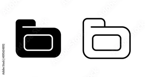 Fototapeta Folder Vector Icon