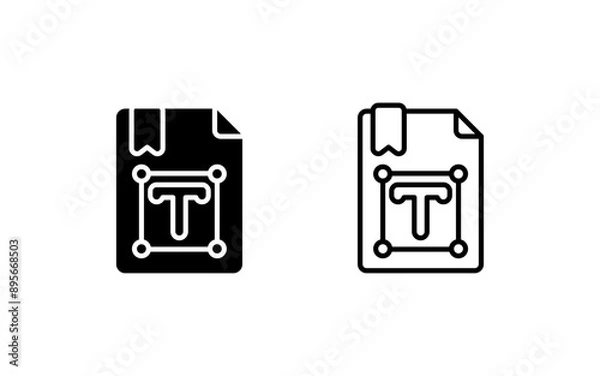 Fototapeta Text Box Vector Icon