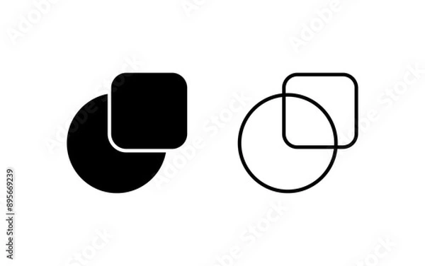 Fototapeta Shape Vector Icon