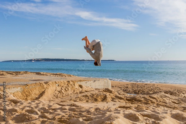 Obraz Somersault on beach