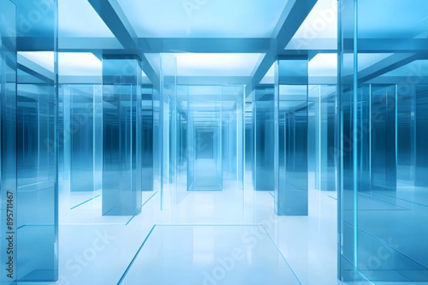 Fototapeta 透明な部屋1