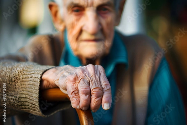 Fototapeta Helping the Elderly