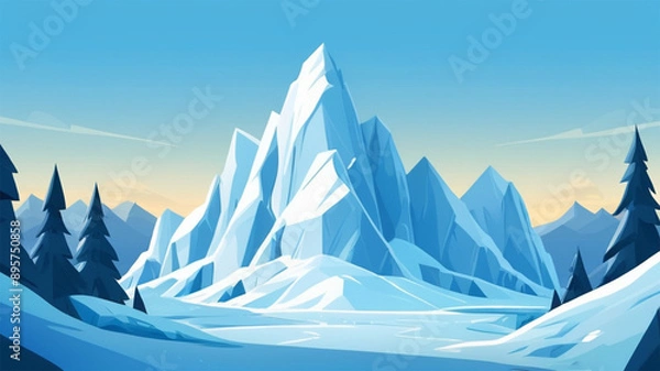 Obraz iceberg background