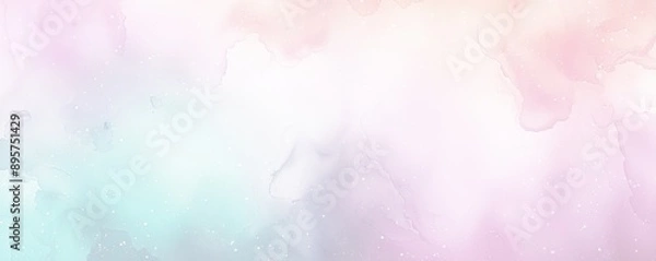 Fototapeta パステルカラーの水彩画背景