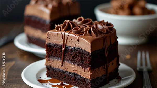 Obraz chocolate cake