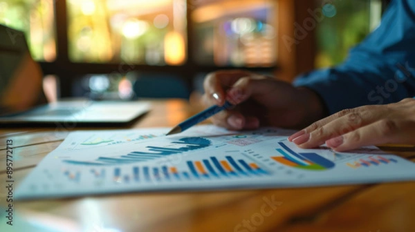 Fototapeta 2025 financial report showcasing company achievements and yearly growth statistics. Detailed charts and data analysis.