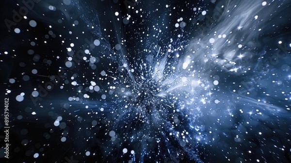 Fototapeta Explosive pyrotechnic fireworks display for aesthetic enjoyment