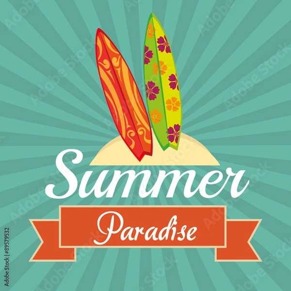 Obraz Summer digital design.