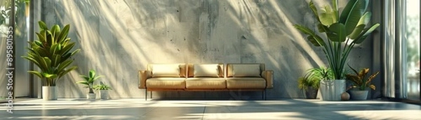Obraz  Minimalist Art Deco Focus on a simple art deco design with clean lines and muted colors 