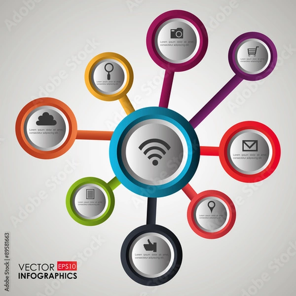 Fototapeta Infographic design.