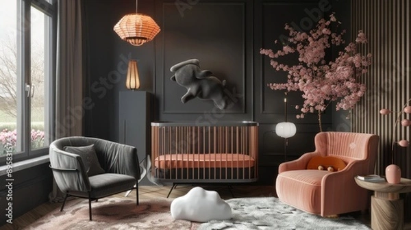 Fototapeta Modern Nursery Interior Design