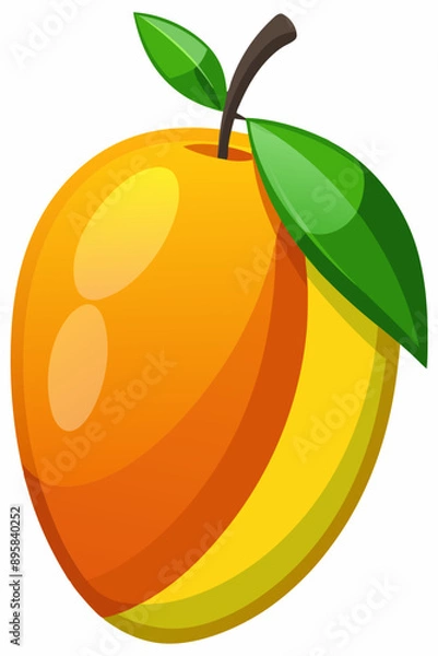 Obraz orange fruit with leaves