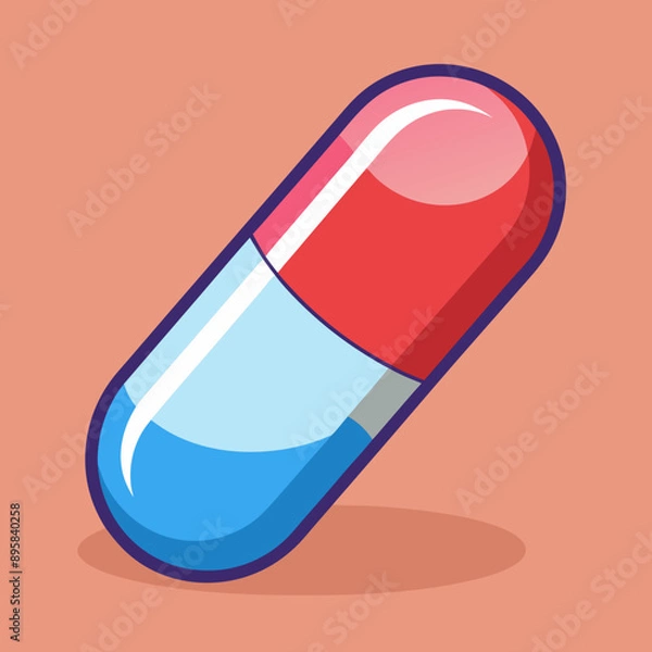 Obraz pill capsule illustration