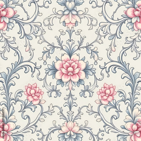 Obraz seamless pattern with flowers
