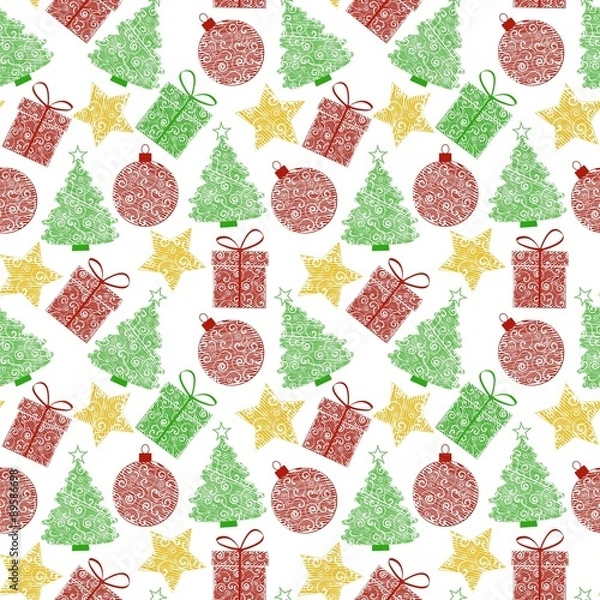 Obraz Beautiful Christmas Pattern