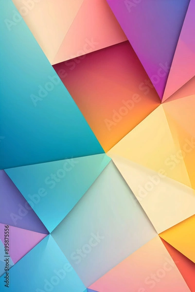 Obraz Minimalist background with light, random geometric patterns