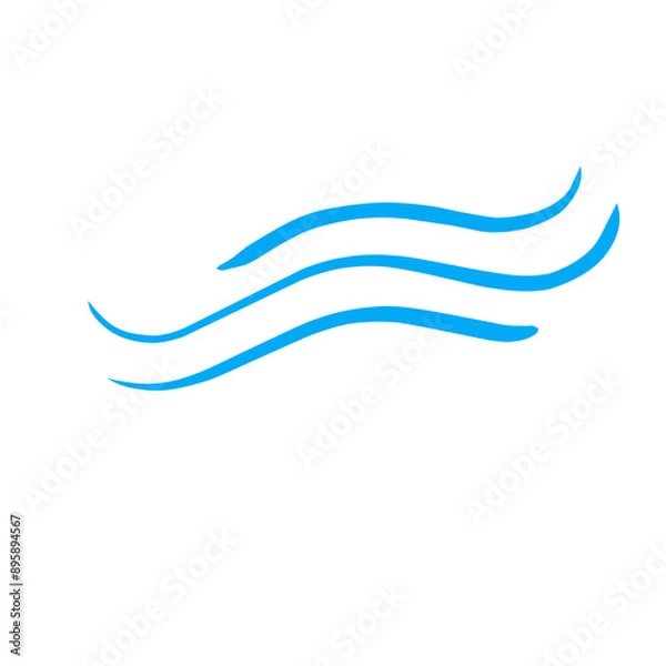 Fototapeta waves vector illustration	