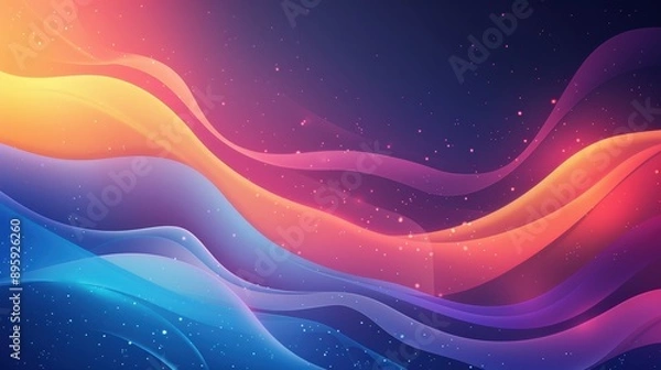 Obraz Captivating Cosmic Waves: A Celestial Dreamscape