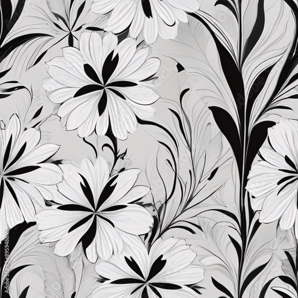 Obraz Seamless floral pattern for textile