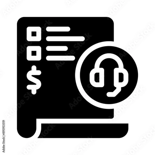 Fototapeta support glyph icon