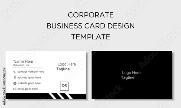 Obraz Creative & Corporate double sided business card design template