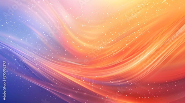 Fototapeta Amber and periwinkle background illustration