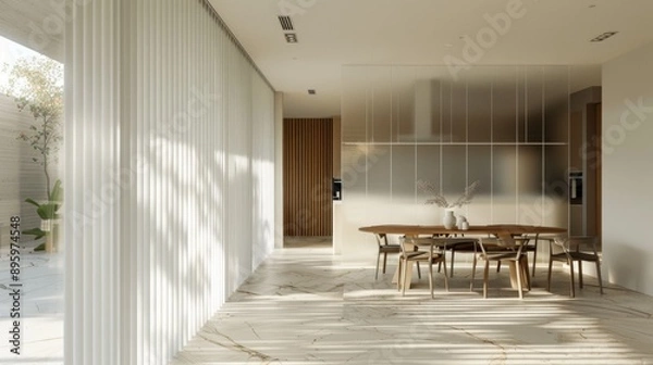 Obraz Modern Minimalist Dining Room Interior Design