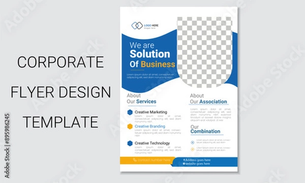 Obraz Corporate & Creative flyer design template