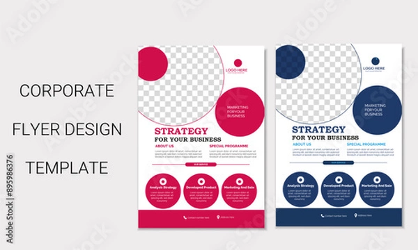 Obraz Corporate & Creative flyer design template