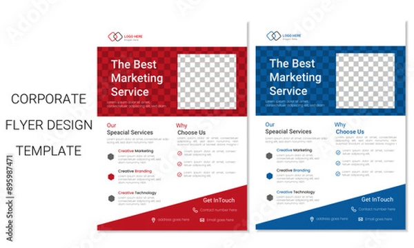 Obraz Corporate & Creative flyer design template