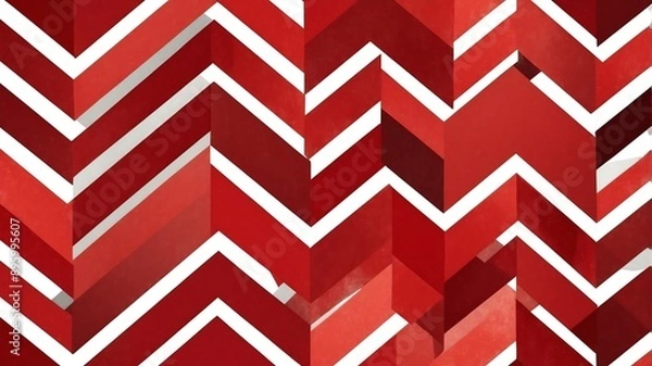 Fototapeta red chevron stripes abstract background design