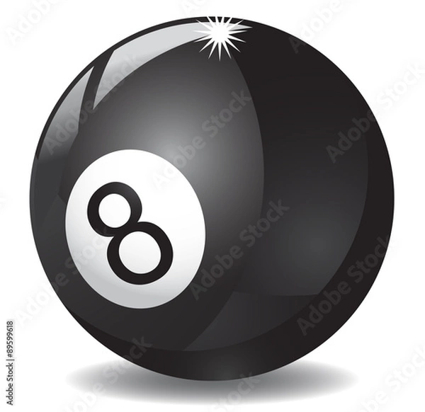 Fototapeta 8 Billiard Ball vector image