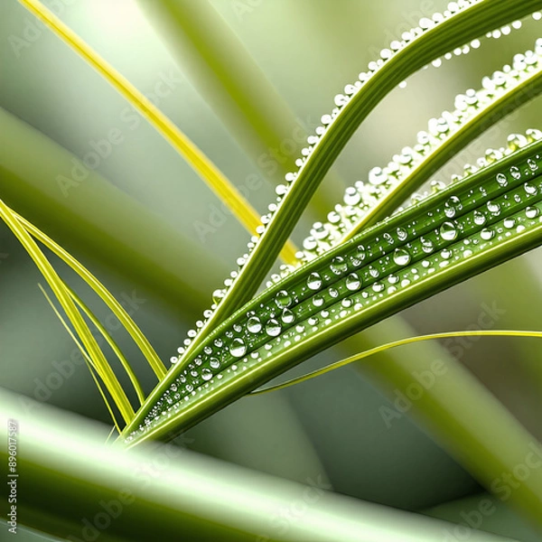Fototapeta 풀잎에 맺힌 이슬