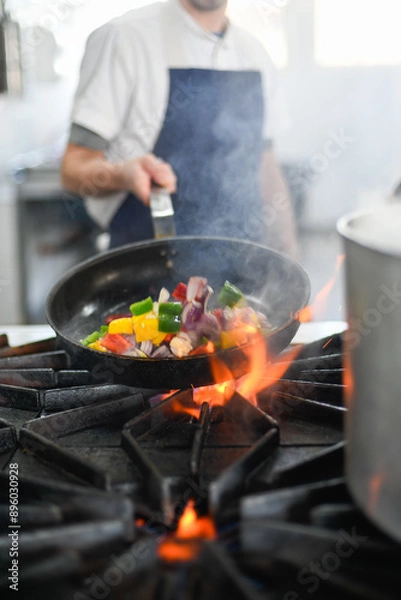 Obraz chef preparing food