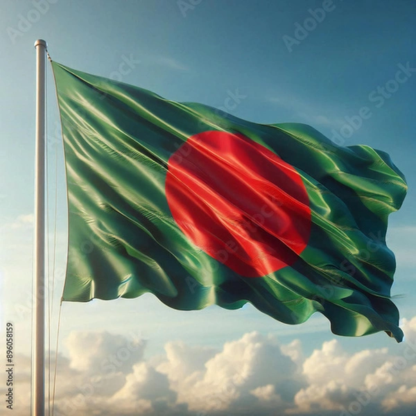 Obraz Bangladesh Flag Waving 