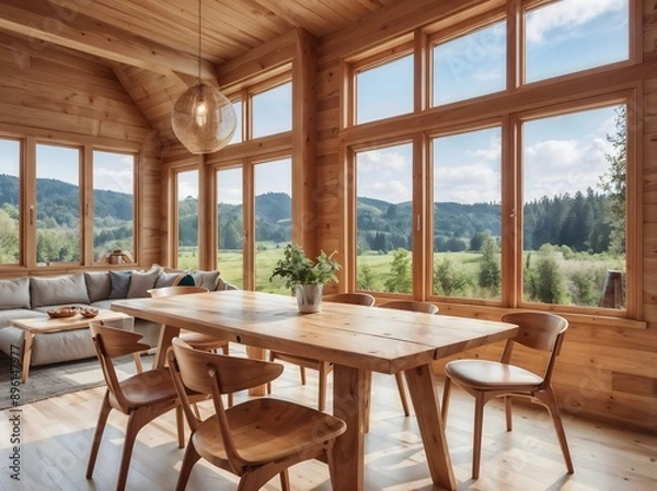 Fototapeta room with table