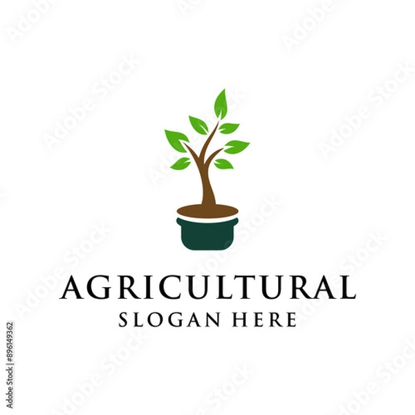 Obraz simple agricultural design concept