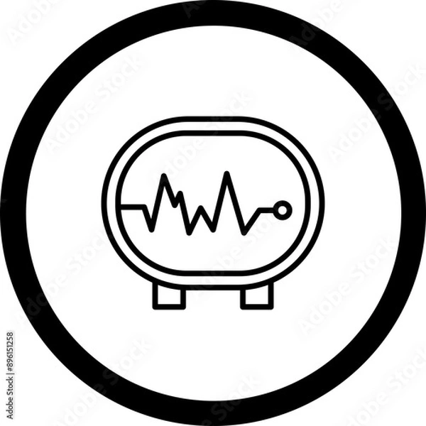 Fototapeta Electrocardiogram Icon Design
