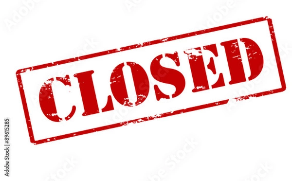 Fototapeta Closed