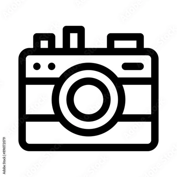 Obraz camera line icon