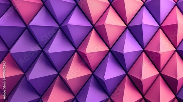 Fototapeta A pattern of interlocking hexagons in varying shades of blue and gray, creating a modern, geometric look, high-resolution photo, realistic photo, hyper realistic
