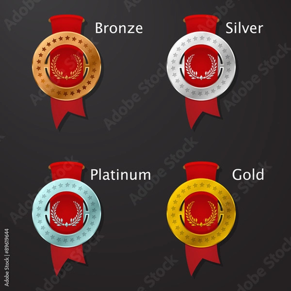 Obraz game achievement medal