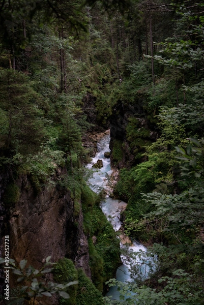 Fototapeta mountain river in Reintal in Bavaria