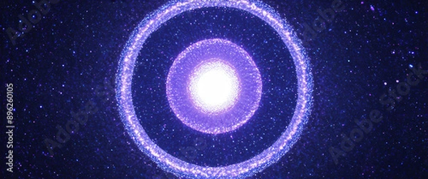 Obraz Abstract circle pattern converging in a singularity