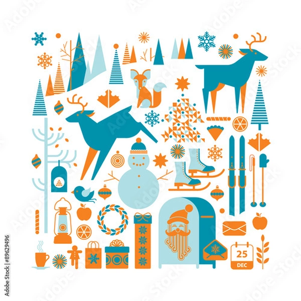 Obraz Christmas landscape