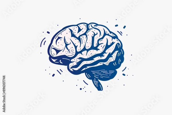 Fototapeta Icon of a human brain